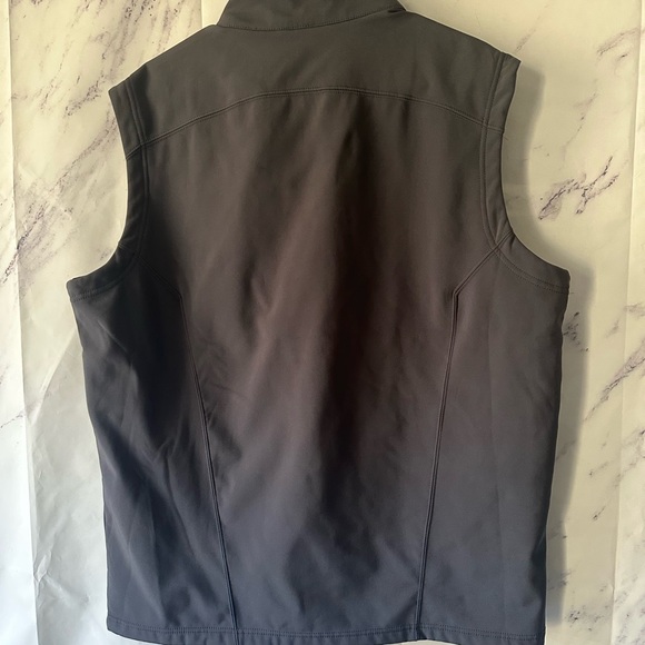 CORE 365 WEATHERTEC FULL ZIP VEST TOP - GREY - MENS LARGE - DIXIEPLY LOGO - Picture 3 of 9